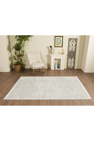 Mariesse Home Vista Koleksiyonu Modern Dokuma Halı Salon Oturma Odası Koridor Halısı Gri