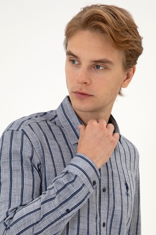 U.s. Polo Assn. Erkek Lacivert Gömlek Desenli 50316563-vr033 Lacivert