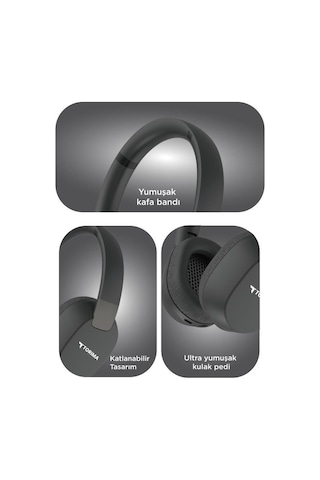 Torima HD50 Bluetooth Kulaklık Kulak Üstü Kablosuz Kulaklık