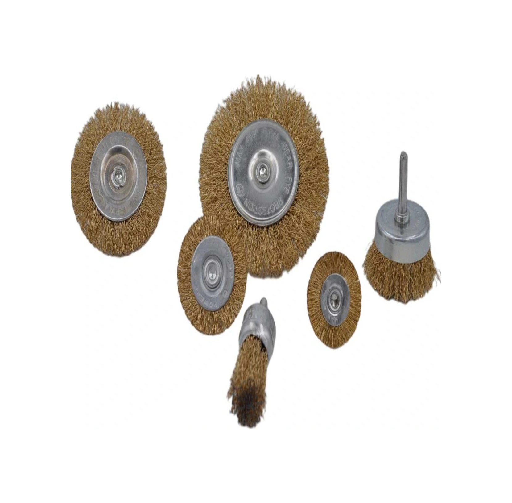 6& Apos Lı Pimli Tel Fırça Seti Pas Yağ Kir Boya Yapışkan Çözücü 1 Battery