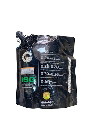 Isgairsoft 0.25g Airsoft Bb 4000adet 1kg Kolay Dolum Kapaklı Paket