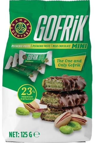 Kahve Dünyası Mini Gofrik Antep Fıstıklı Poşet Çikolata 4 x 125 G