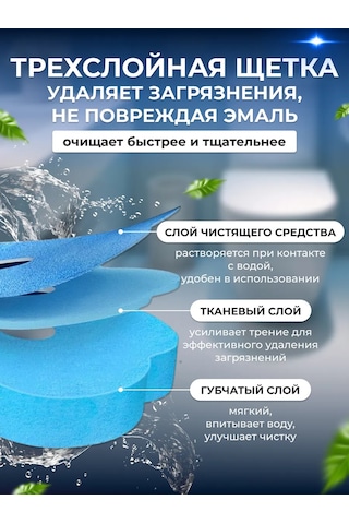 Washhome Değiştirilebilir Başlıklı Temassız Klozet Fırçası 168887148 Beyaz