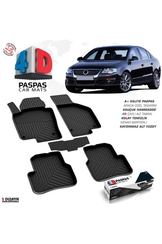 Passat B6 2005 2006 2007 2008 2009 2010 4d Havuzlu Paspas Omsa