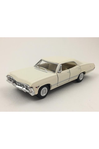 Kinsmart 1967 Chevrolet Impala 1:43 Krem Çek Bırak Model Araba