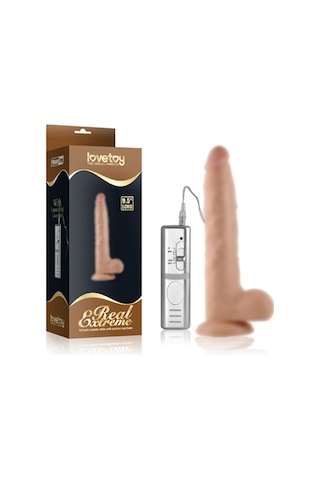 Hızlı Express Lovetoy Real 24 Cm 3 Titreşimli Süper Realistik Vibratör Penis Dildo