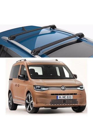 Volkswagen Caddy Turtle Air V1 Black Tavan Ara Atkı Seti