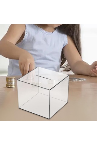 Dolıty Para Kumbarası Kumbara Çocuklar Saklama Kutusu, Kişisel 12cmx12cmx12cm