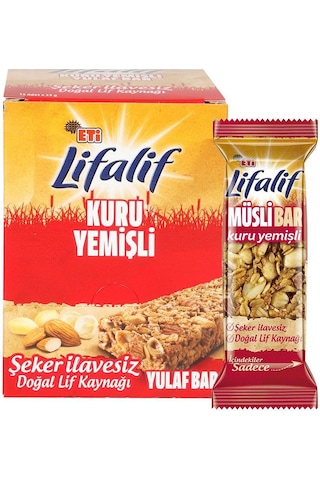 Eti Lifalif Kuruyemişli Müsli Bar 16 x 35 G