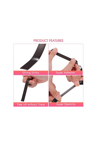 Konesam Kırmızı Akrilik Köpük Bandı, Su Geçirmez, 10m X 1.27cm, Led Işık, Araç, Ev Dekorasyonu Ve Ofis İçin Güçlü İki Yönlü Tutucu