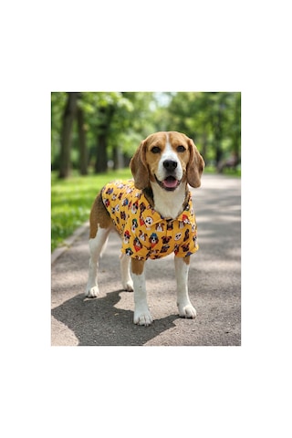 Güneş Gözlüklü Köpek Temalı Pop-art Yazlık Pet Gömleği Güneş Gözlüklü Köpek Temalı Pop-art Yazlık Pet Gömleği