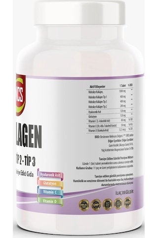 Ncs Collagen (Kollajen) 1000 MG Tip 1 - 2 - 3 Glutatyon Vitamin C