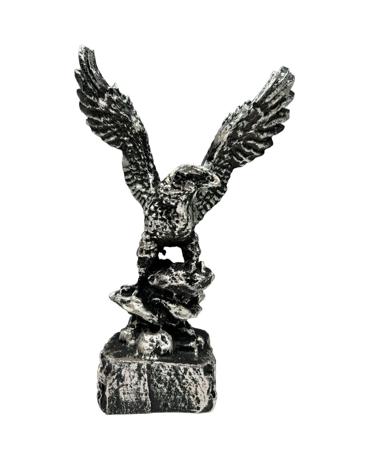 Dekoratif Polyester Kartal Biblo Gümüş Eskitme