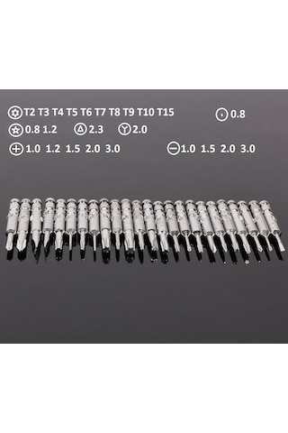 Orret Home 25 Parça Hassas Tornavida Seti, Deri Çantalı, Krom-vanadyum Çelik, Pc/laptop/telefon/gözlük Tamir Seti, Torx/düz/yıldız Uçlu