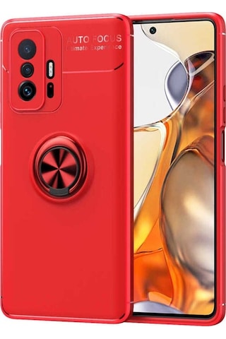 Xiaomi Mi 11t Pro 5g Kılıf Zore Ravel Silikon Kapak Kırmızı