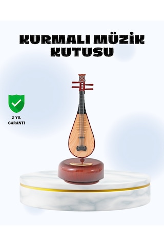 Muratech Enstrüman Şeklinde Müzik Kutusu Lüt Tasarım Melodious Music Çok
