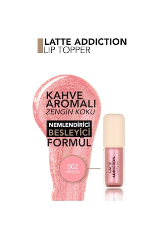 Flormar Latte Besleyici Etkili & Kahve Aromalı Dudak Parlatıcısı 002 Pink Glaze