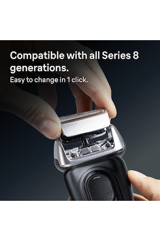 Braun Series 8 Elektrikli Tıraş Makinesi Yedek Başlığı - 83 M - Elektrikli Tıraş Makinesi 8370cc, 8340s, 8350s İle Uyumlu