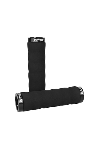 Folinda Sünger Bisiklet El Tutanları, Alüminyum Kilitleme Halkaları, Ergonomik Anti-skayma, Şok Emici, 22.2mm El Çubukları İçin, Ag30 Siyah Siyah