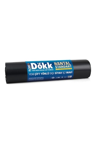 Florex Dökk Hantal Standart Boy Çöp Torbası 10 Adet Siyah - Mavi 100 x 150 CM Florex Dökk Hantal Standart Boy Çöp Torbası 10 Adet Siyah - Mavi 100 x 150 CM