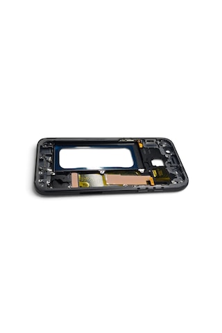 A520 Orta Kasa Galaxy A5 2017 Uyumlu Siyah Renk Orta Kasa Çerçeve + Ses Açma On Off Tuş Bordu Ve Plastik