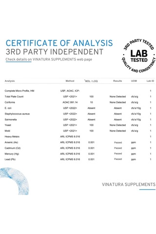 Vınatura Nad Nicotinamide Adenine Dinucleotide 1000mg - Pure Nad For  60 Caps Aromasız