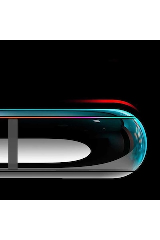 Huawei P20 Lite 2019 Zore Kenarları Kırılmaya Dayanıklı Cam Ekra Siyah