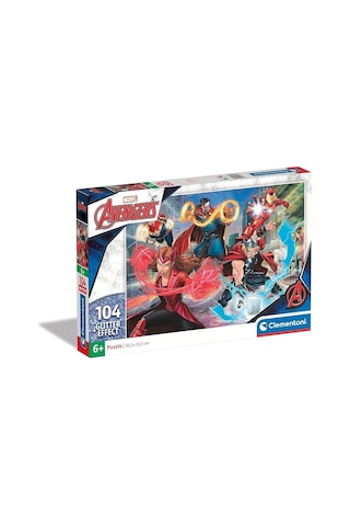 Clementoni 104 Parça Glitter Puzzle Avengers 20347