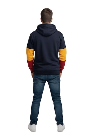 Galatasaray Lisanslı Logo Siyah Yetişkin Kapüşonlu Bayrak Sweat Kırmızı - Siyah