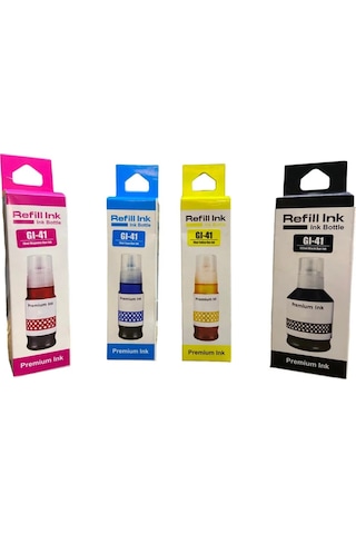 Canon Pixma G2430 Muadil Mürekkep Seti Gı-41 Renkli