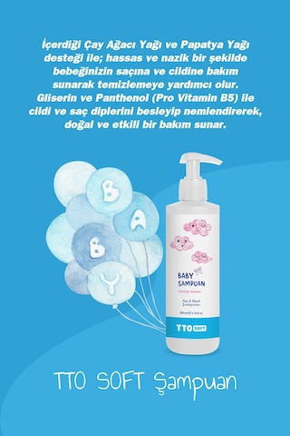 Tto Soft Bebek Şampuanı 200 Ml Tüm Saçlar