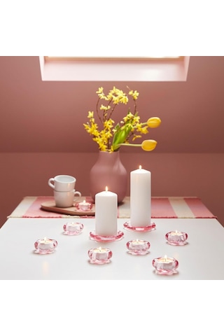 Mum Tabağı, Pembe, 11 Cm Diğer