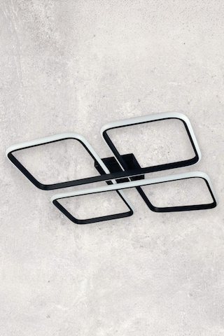 Specula Siyah Renk Beyaz Ledli - Mutfak - Salon Led Avize Siyah