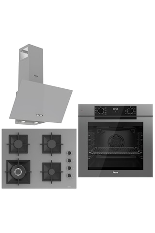Ferre Fryart QEP63CPR - SC408-WFA- D088 Ankastre Set Gri