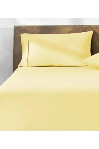 %100 Pamuk 2'li Yastık Kılıfı 50x70 Cm Lemon Sarı Çok Renkli