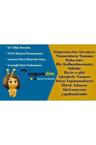 Turkcell 532 Li Hiç Kullanılmamış Özel Numara 532 139 91 19
