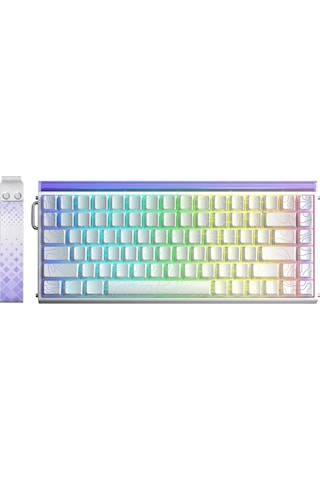 Aula Hero 84 He Manyetik Mekanik Klavye Rapid Trigger 8000hz Rgb Tkl Hot Swap Black King Switch Oyuncu Klavyesi Desenli Beyaz