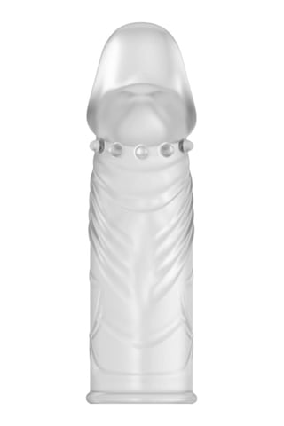 Truva Shop Penis Sleeve Kristal Damarlı Uzatmalı Şeffaf Silikon Penis Kılıfı