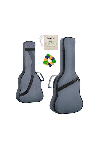 Midex CS-24 Concert Ukulele Çantası Gigbag Soft Case Kılıf (10 Pena ve Takım Tel Hediye)