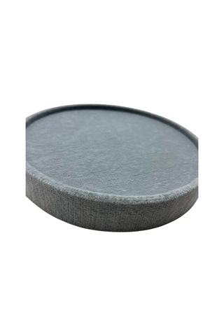 Silindir Model Süet Kumaş Gri Renk 20/20 Cm Batırmalı Küpe-piercing Tablası Gri