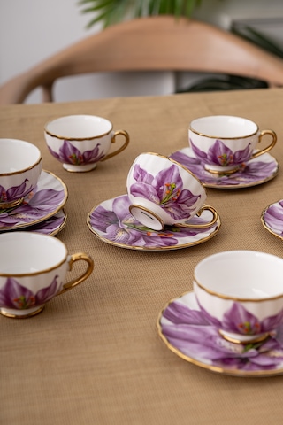 Emsan Arya 6 Kişilik Kahve Fincan Takımı 80 Ml