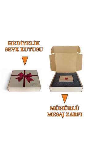 Kişiye Özel Ahşap Kutulu Hediyelik Çikolata