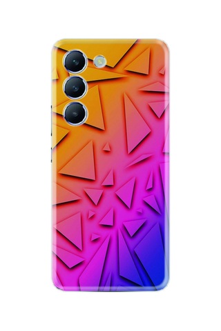 Realme 12 Lite Kılıf Silikon Desen Özel Seri Üçgenler 1635