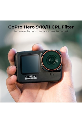 K&f Concept Gopro Uyumlu Cpl Filtre - Yüksek Çözünürlük / Yansıma Önleme