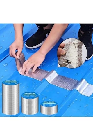 Novahub Alüminyum Folyo Su Geçirmez Bant, Çatı & Duvar Sızdırmazlık Çıkartma, Yüksek S Dayanıklı Boru Hattı Onarım Bandı 56908059