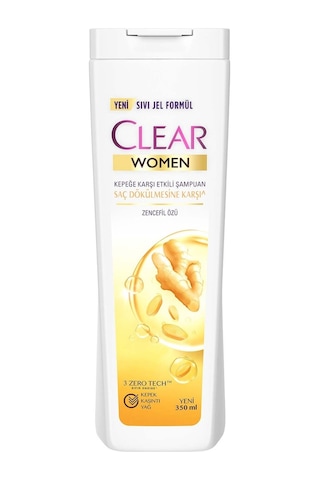 Clear Women Zencefil Özlü Kepeğe Karşı Etkili Şampuan 350 ML