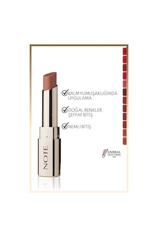 Note Cosmetics Iconic Sheer Lipstick Nemlendirici Parlak Ruj 202 Soulmate Nemlendirici Parlak Ruj - Nude 202