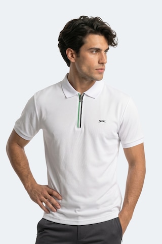 Slazenger Kenshın Erkek Polo Yaka Beyaz Tişört