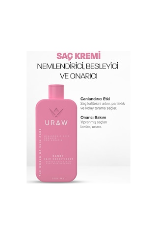 Uraw Keratin Ve Hyaluronik Asit Saç Kremi 250 ML