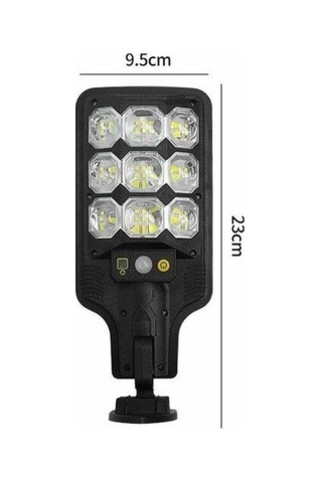 Hareket Sensörlü 9 Cob Ledli Sokak Aydınlatması 7009
